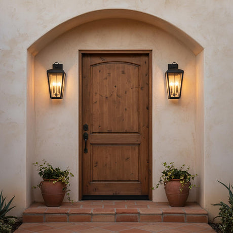 Barrett Outdoor Wall Light, Medium 20" Textured Black