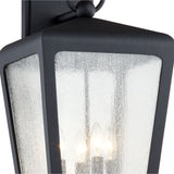 Barrett Outdoor Wall Light, Large 26" Textured Black