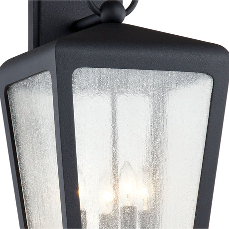 Barrett Outdoor Wall Light, Large 26" Textured Black