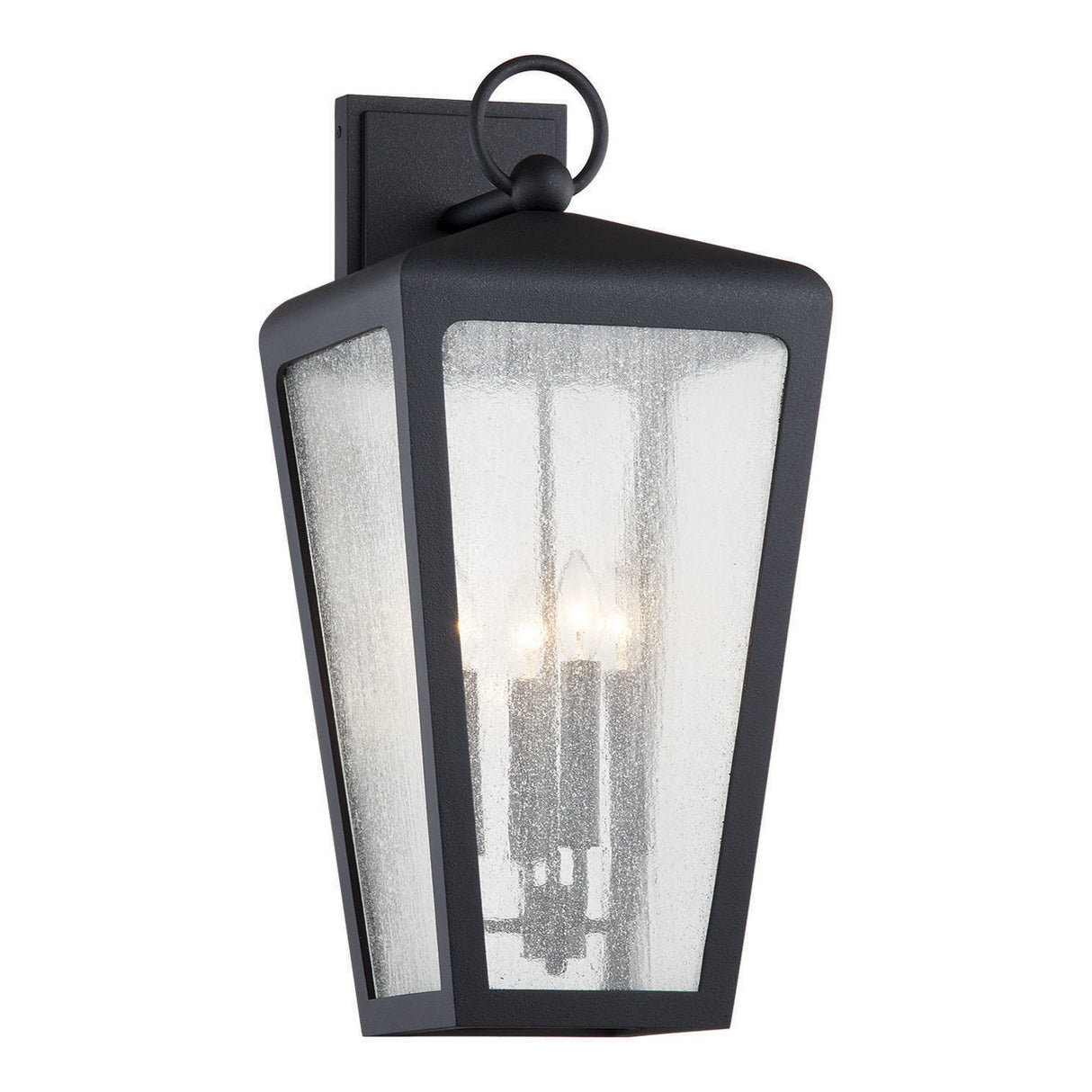 Barrett Outdoor Wall Light, Large 26" Textured Black