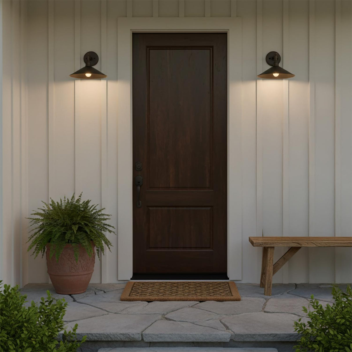 Artie Outdoor Wall Light, Medium Antique Bronze