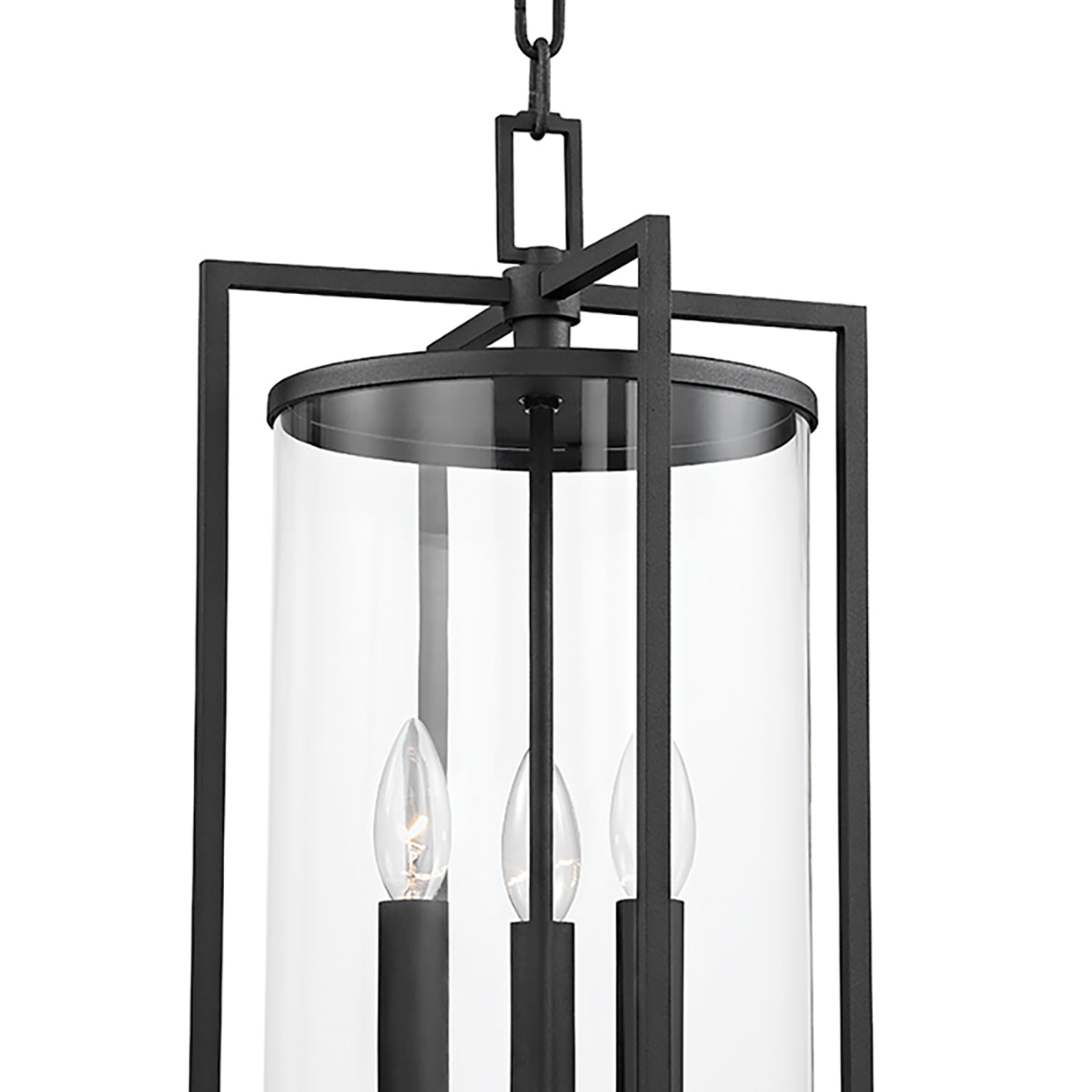 Peyton Outdoor Hanging Light 11", Textured Black