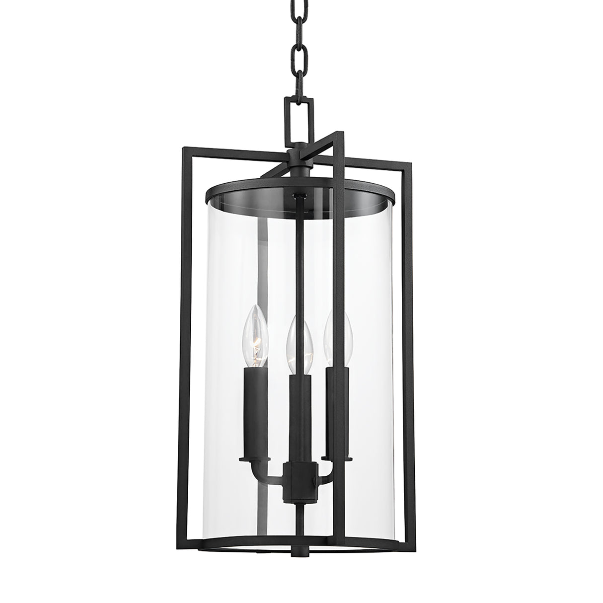 Peyton Outdoor Hanging Light 11", Textured Black