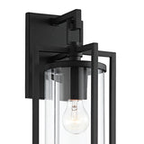 Peyton Outdoor Wall Light, Small 15" Textured Black