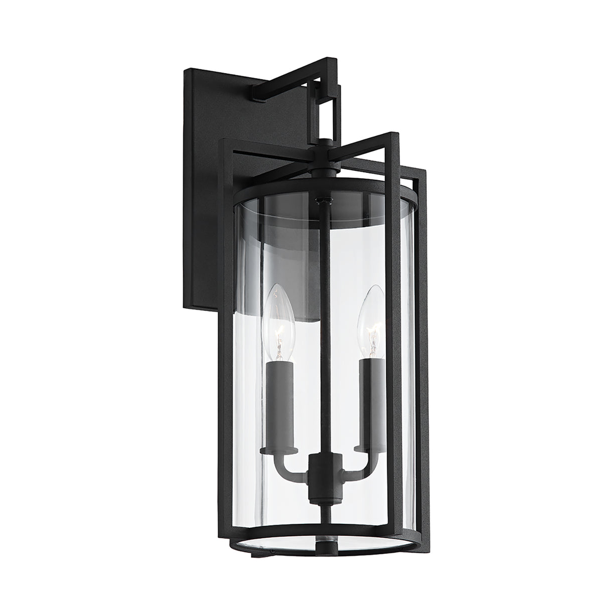Peyton Outdoor Wall Light, Medium 18" Textured Black