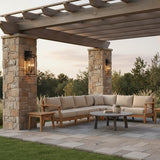 Peyton Outdoor Wall Light, Large 21" Textured Black