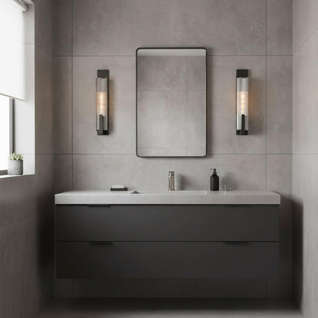 Stratton Wall Sconce 20", Forged Iron