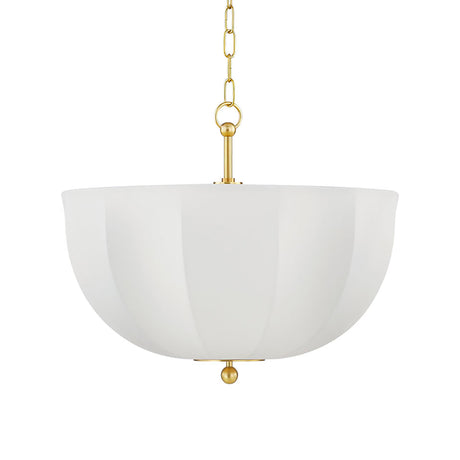 Mayfair Pendant 20", Aged Brass
