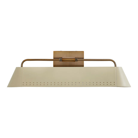 Henley Picture Light 18", Patina Brass and Soft Sand