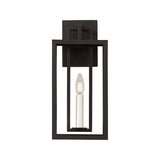 Durham Outdoor Wall Light, Small 16" Textured Black