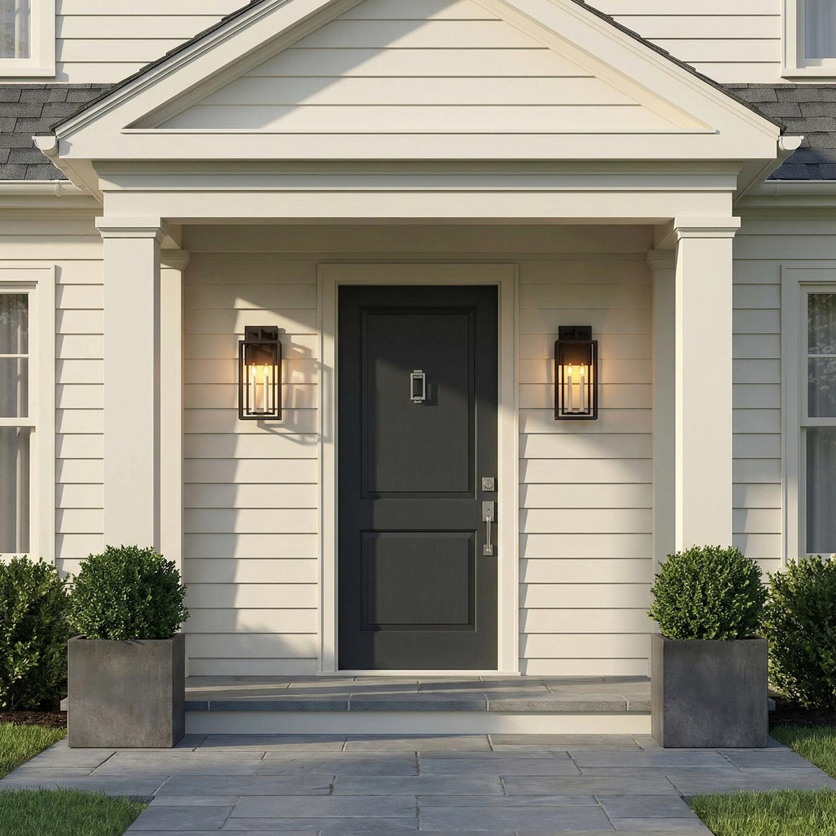 Durham Outdoor Wall Light, Medium 20" Textured Black