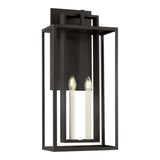 Durham Outdoor Wall Light, Large 25" Textured Black