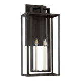 Durham Outdoor Wall Light, Large 25" Textured Black