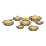 Gaia LED Flush Mount 41", Aged Brass