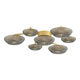 Gaia LED Flush Mount 41", Aged Brass