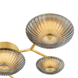 Gaia LED Flush Mount 41", Aged Brass