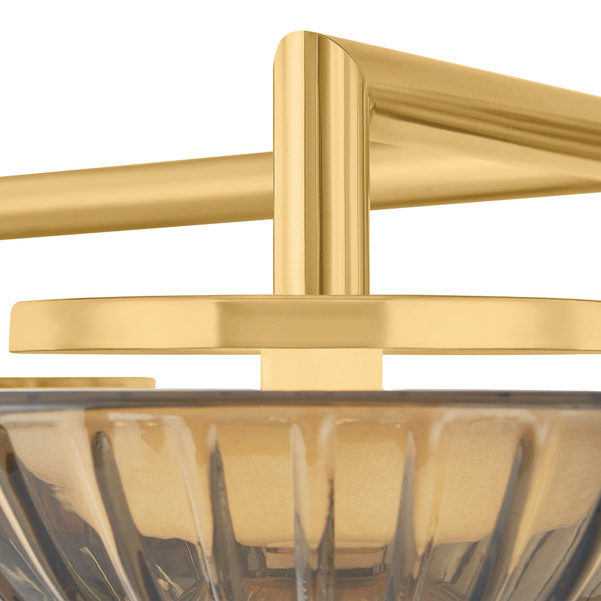 Gaia LED Flush Mount 41", Aged Brass