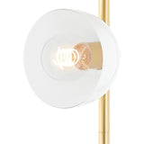 Penrose Floor Lamp, Aged Brass