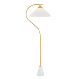 Seraphina Floor Lamp, Aged Brass