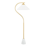 Seraphina Floor Lamp, Aged Brass