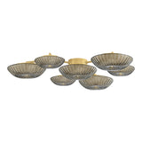 Gaia LED Flush Mount 52", Aged Brass