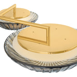 Gaia LED Flush Mount 52", Aged Brass