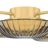 Gaia LED Flush Mount 52", Aged Brass