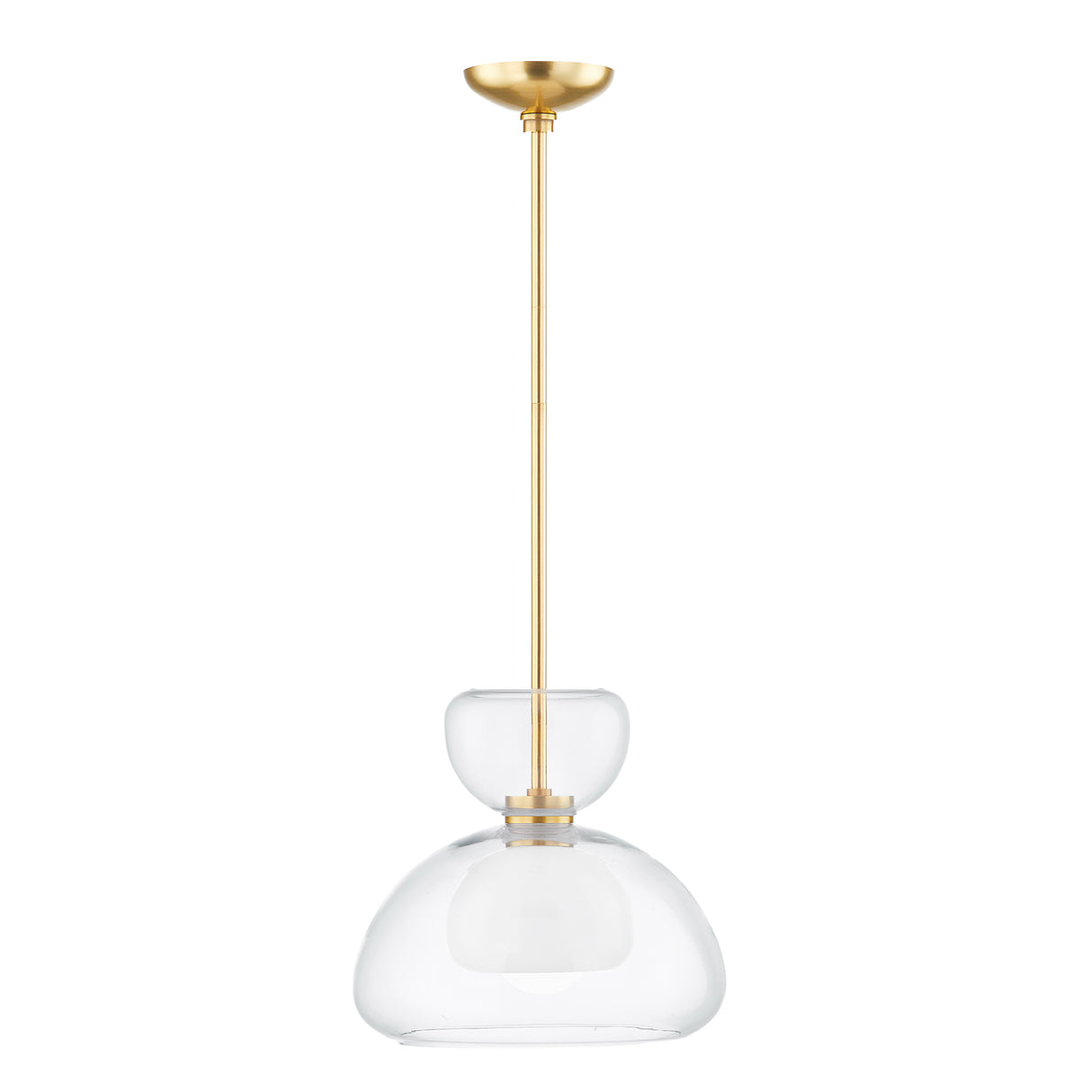 Rhett Pendant 12", Aged Brass