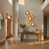 Gaia LED Wall Sconce 40" for Modern home with Warm Beige walls