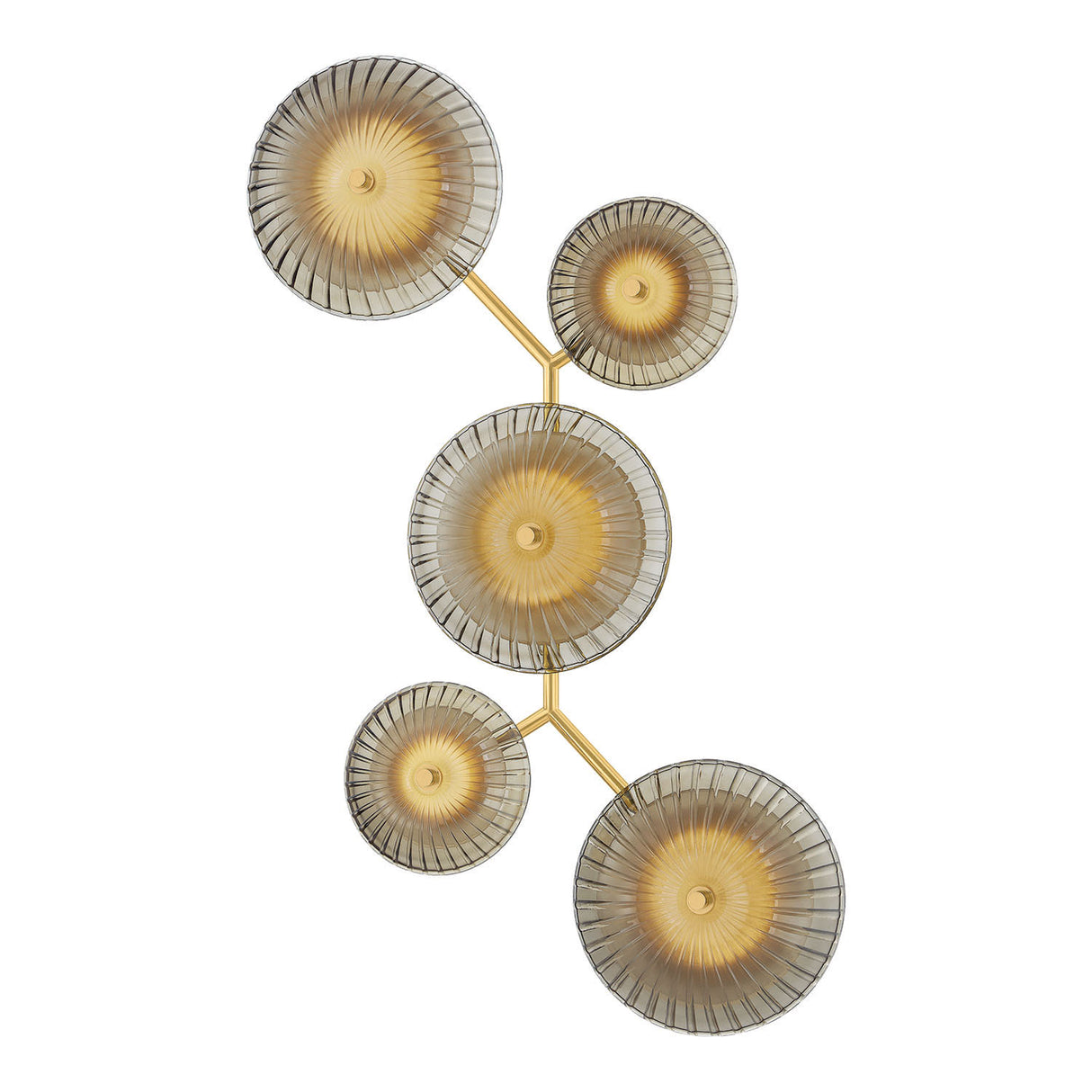 Gaia LED Wall Sconce 40", Aged Brass