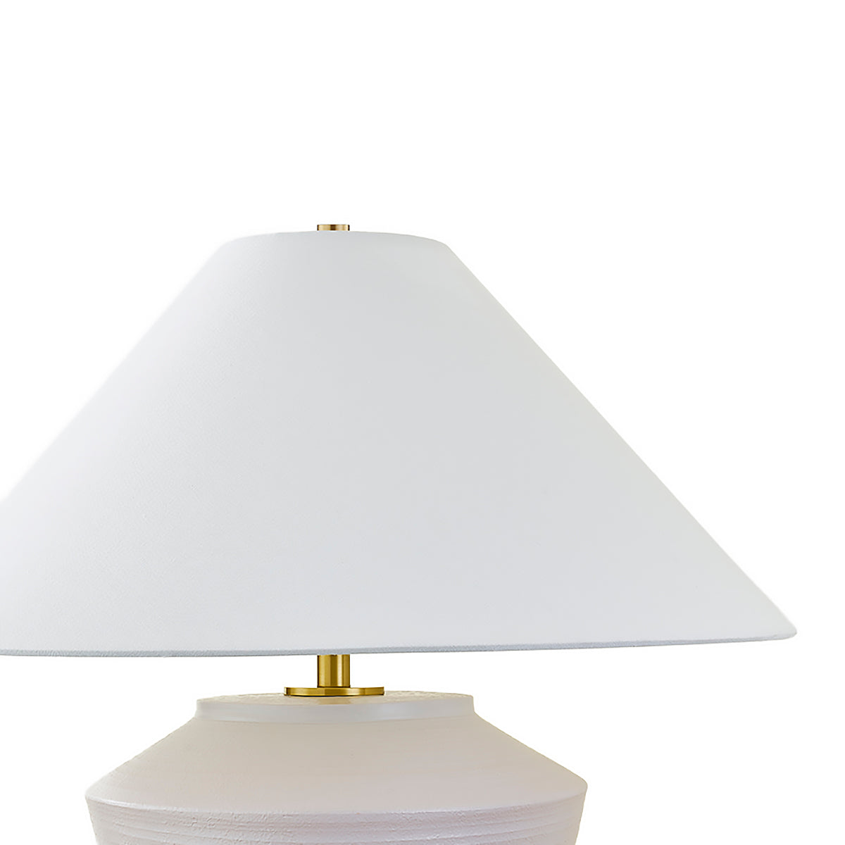 Calista Ceramic Table Lamp, Whitewashed Terracotta