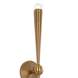 Camellia 2 Light Wall Sconce 34", Patina Brass