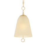 Bellport Medium Pendant 14", Aged Brass