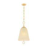Bellport Medium Pendant 14", Aged Brass
