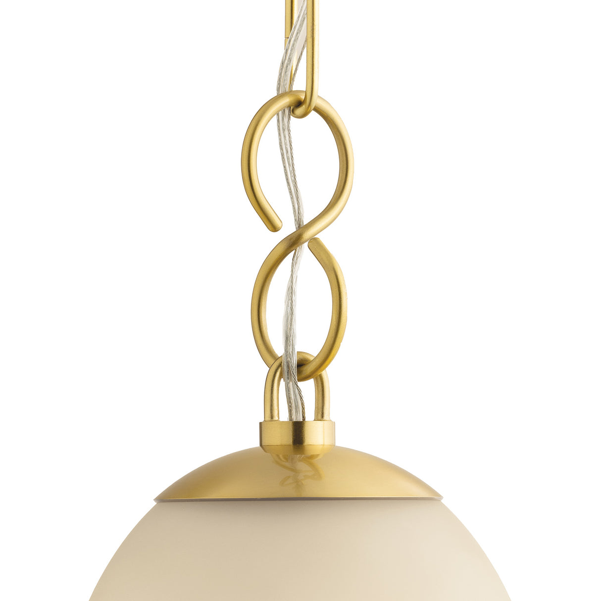 Bellport Small Pendant 11", Aged Brass