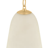 Bellport Small Pendant 11", Aged Brass