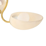 Calliope Semi-Flush 27", Aged Brass