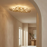 Phaedra Semi-Flush 60", Gold Leaf