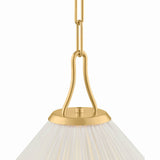 Charlotte Medium Pendant 22", Aged Brass