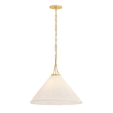 Charlotte Medium Pendant 22", Aged Brass