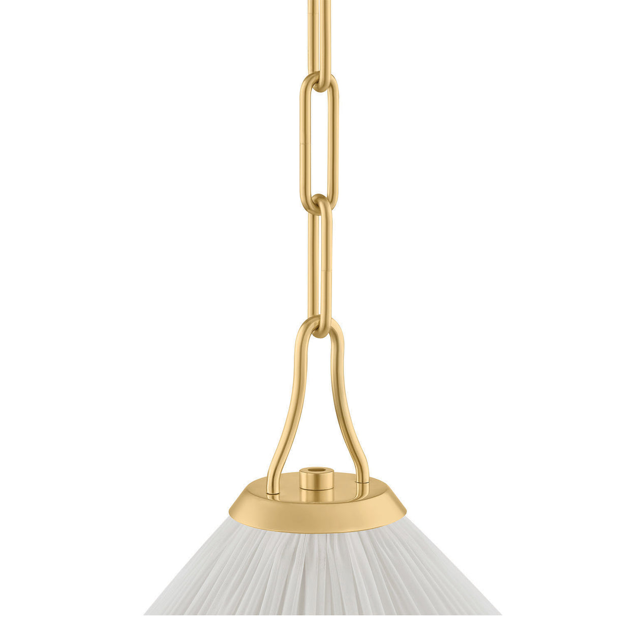 Charlotte Small Pendant 16", Aged Brass