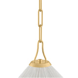 Charlotte Small Pendant 16", Aged Brass