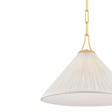 Charlotte Small Pendant 16", Aged Brass