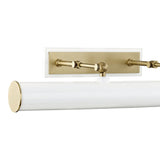 Judy Large Picture Light 24", Aged Brass and White