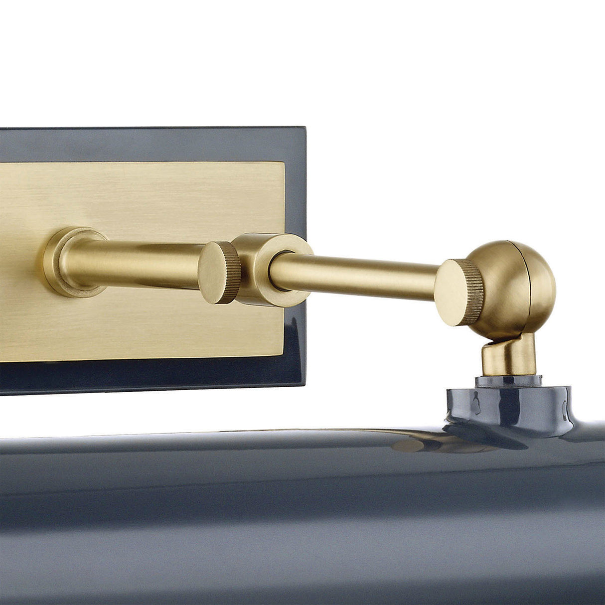 Judy Medium Picture Light 16", Aged Brass and Navy