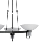 Decker 3 Light Chandelier 30", Textured Bronze