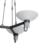 Decker 3 Light Chandelier 30", Textured Bronze