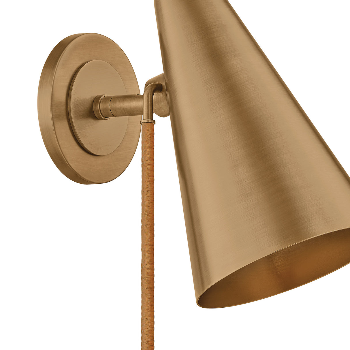 Atlas Adjustable Wall Sconce 11", Patina Brass