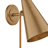 Atlas Adjustable Wall Sconce 11", Patina Brass