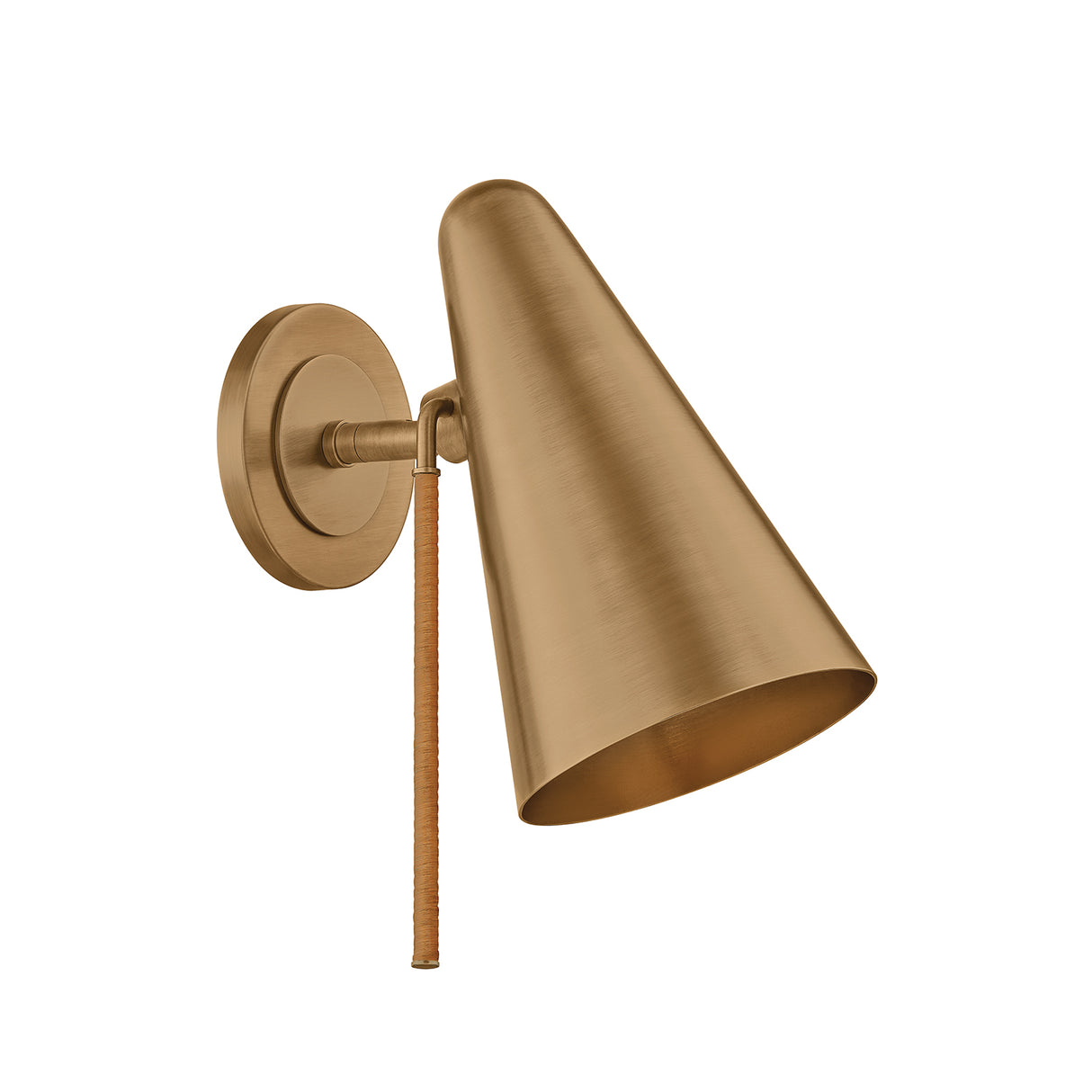 Atlas Adjustable Wall Sconce 11", Patina Brass